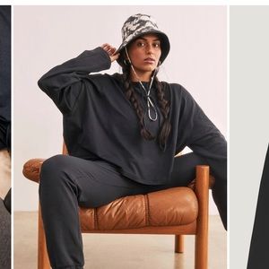 Girlfriend Collective Black R&R Hoodie